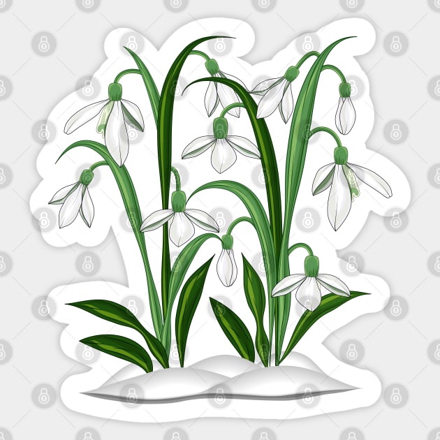 Snowdrops Sticker by Designoholic